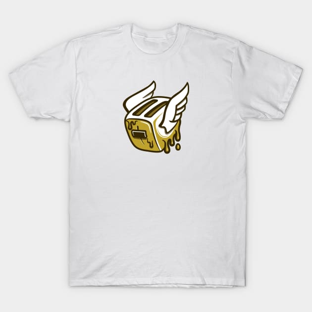 After Dark - Toaster on White T-Shirt by jepegdesign